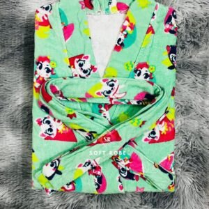 Light Green Print Bathrobe