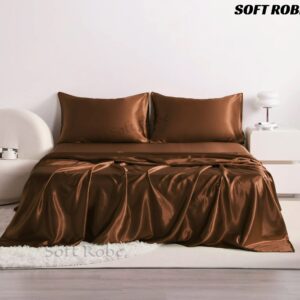 Brown Silk Flat Sheet