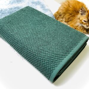 Olive Green Popcorn Bath Sheet