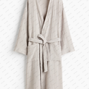 Premium Light Ash Muslin Bathrobe