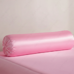 Glossy Baby Pink Side Silk-Pillowcase