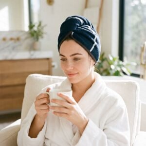 N. Stripe Hair Turban