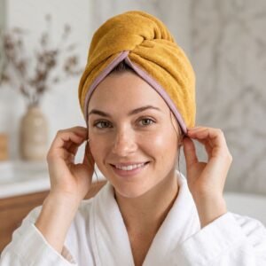 Mustard Yellow Hair Turban